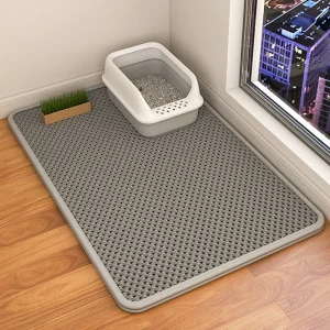 Pet waterproof double layer litter mat